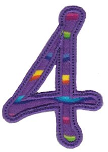Curly Girl Alphabet Applique 4