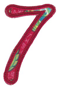 Curly Girl Alphabet Applique 7