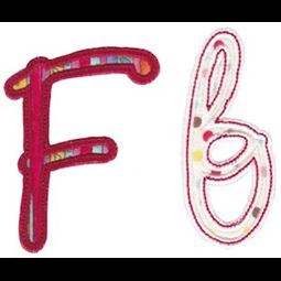 Curly Girl Alphabet Applique F