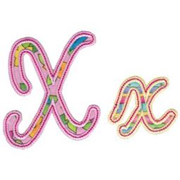 Curly Girl Alphabet Applique X