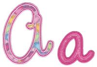 Curly Girl Alphabet Applique