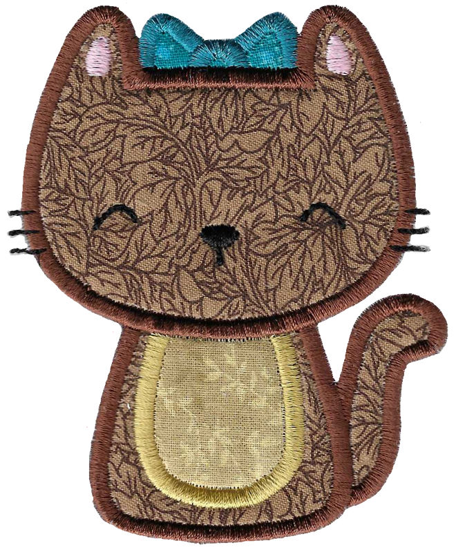 Cute Applique Cats 4