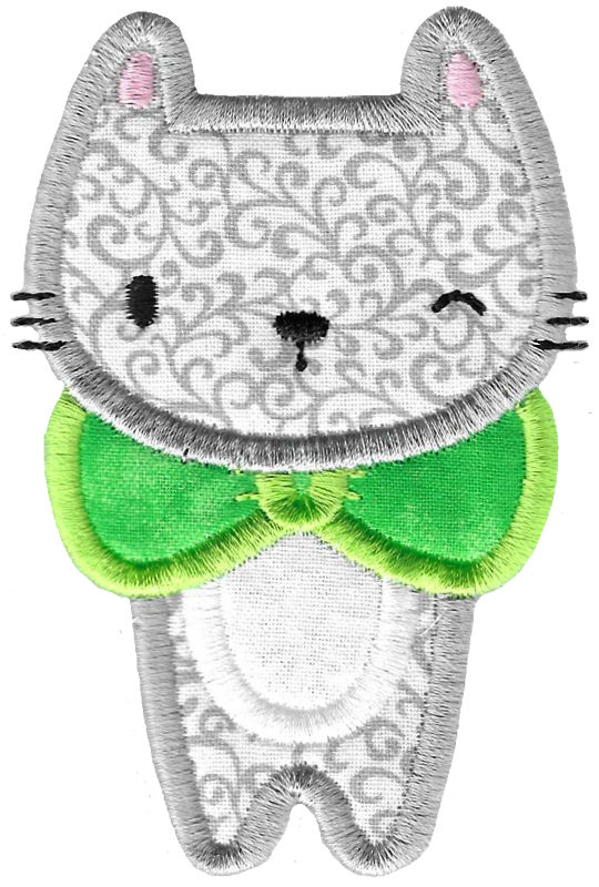 Cute Applique Cats 6