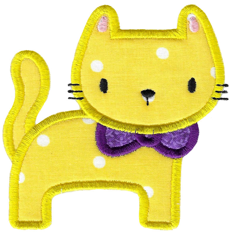 Cute Applique Cats 7