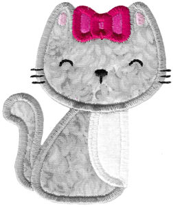 Cute Applique Cats