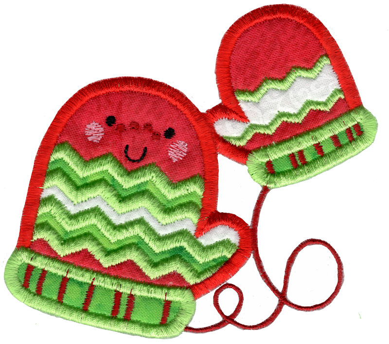 Applique Mittens