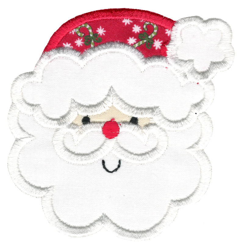 Applique Santa Face