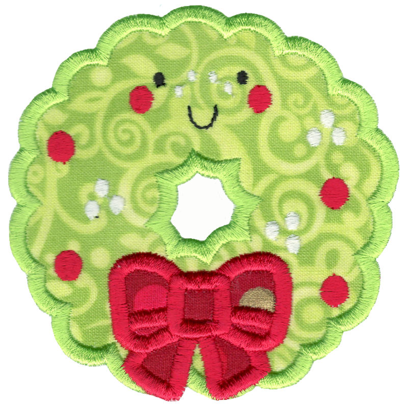 Applique Christmas Wreath