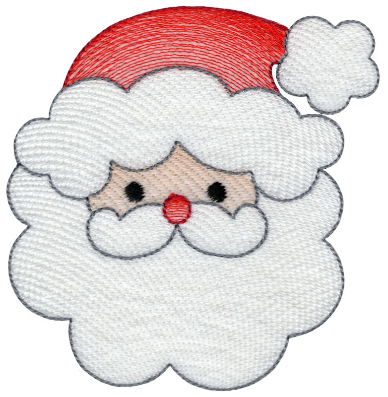 Sketch Santa Face