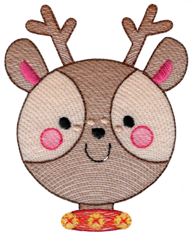 Sketch Reindeer Face