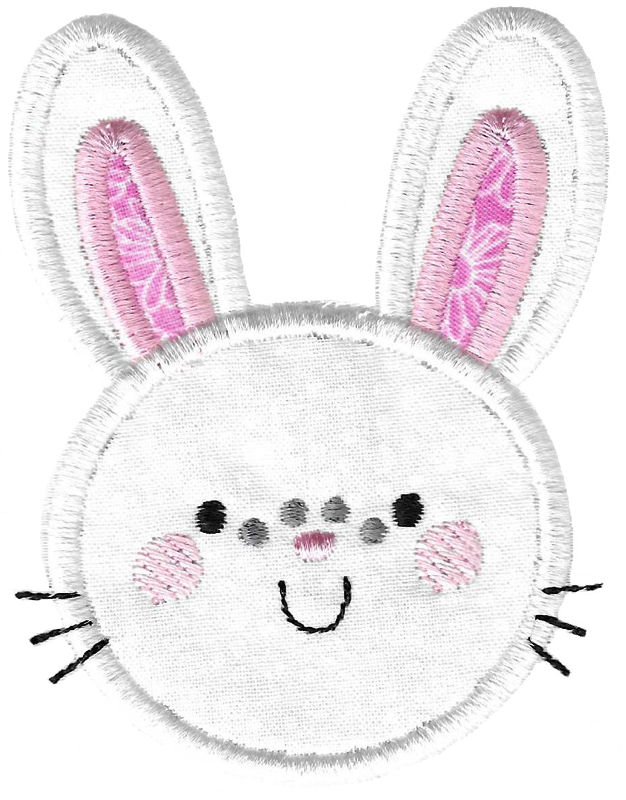 Applique Bunny Face
