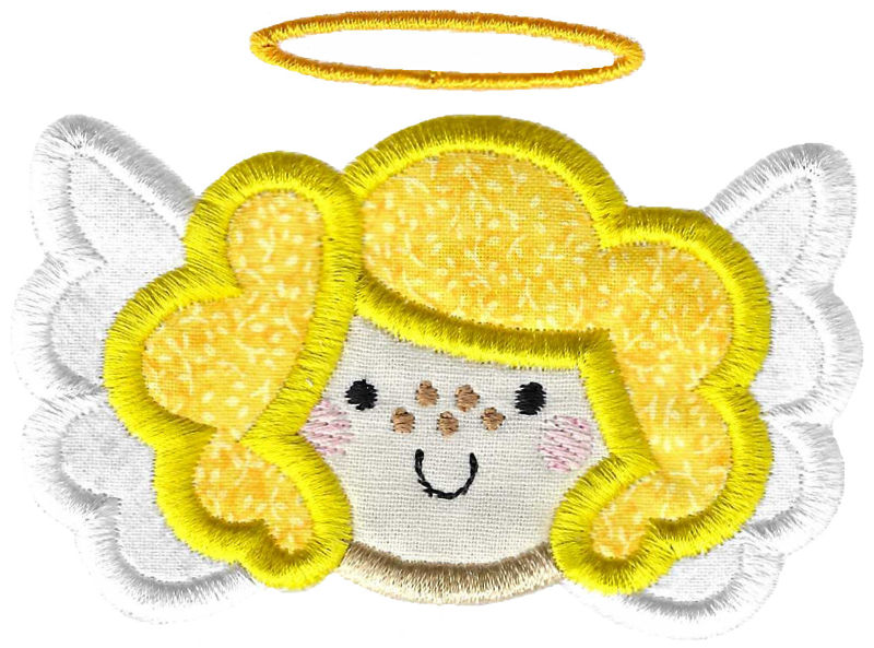 Applique Angel Face