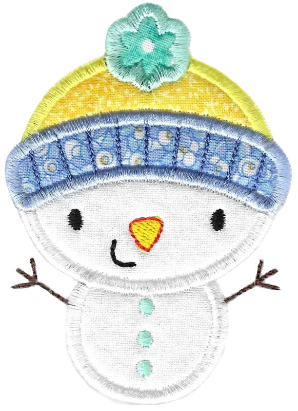 Cute Snowmen Applique 5