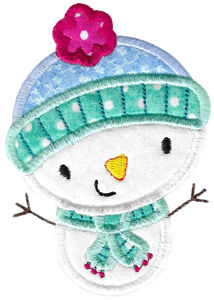 Cute Snowmen Applique