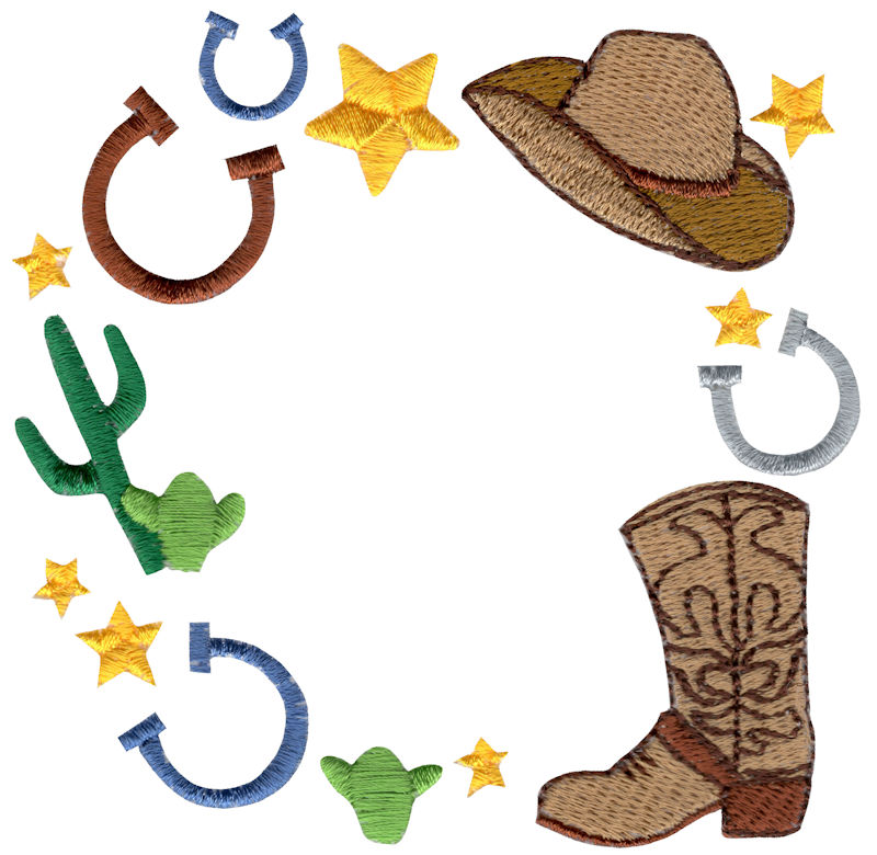 Cowboy Monogram Frame