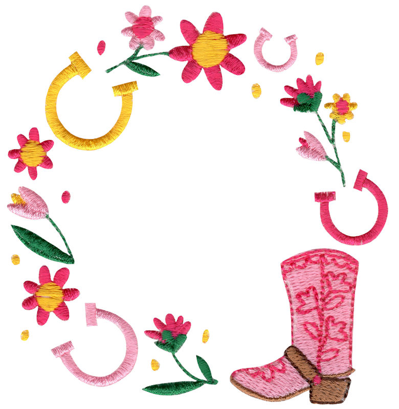 Cowgirl Monogram Frame