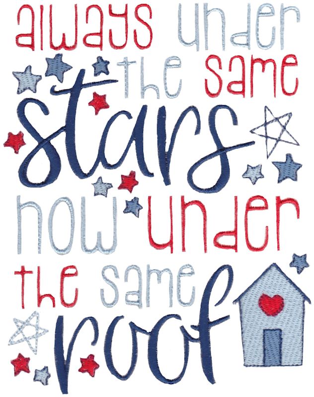 Always Under The Same Stars Now Under The Same Roof