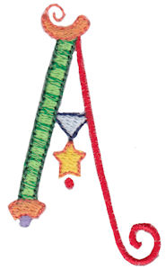 Dangles Capitals Alphabet A