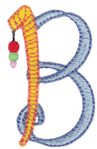 Dangles Capitals Alphabet B