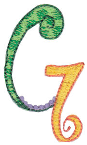 Dangles Capitals Alphabet G