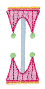 Dangles Capitals Alphabet I