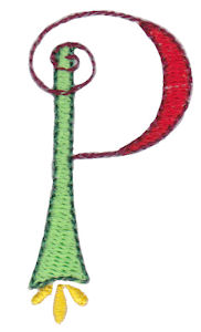 Dangles Capitals Alphabet P