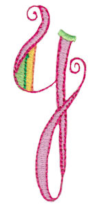 Dangles Capitals Alphabet Y