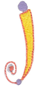 Dangles Lower Case Alphabet j