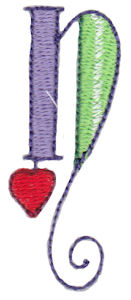 Dangles Lower Case Alphabet n