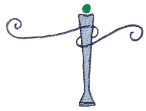 Dangles Lower Case Alphabet t