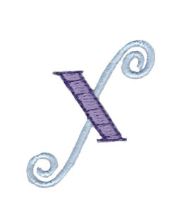 Dangles Lower Case Alphabet x