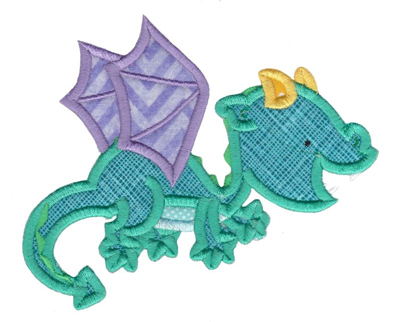 Dashing Dragons Applique 1
