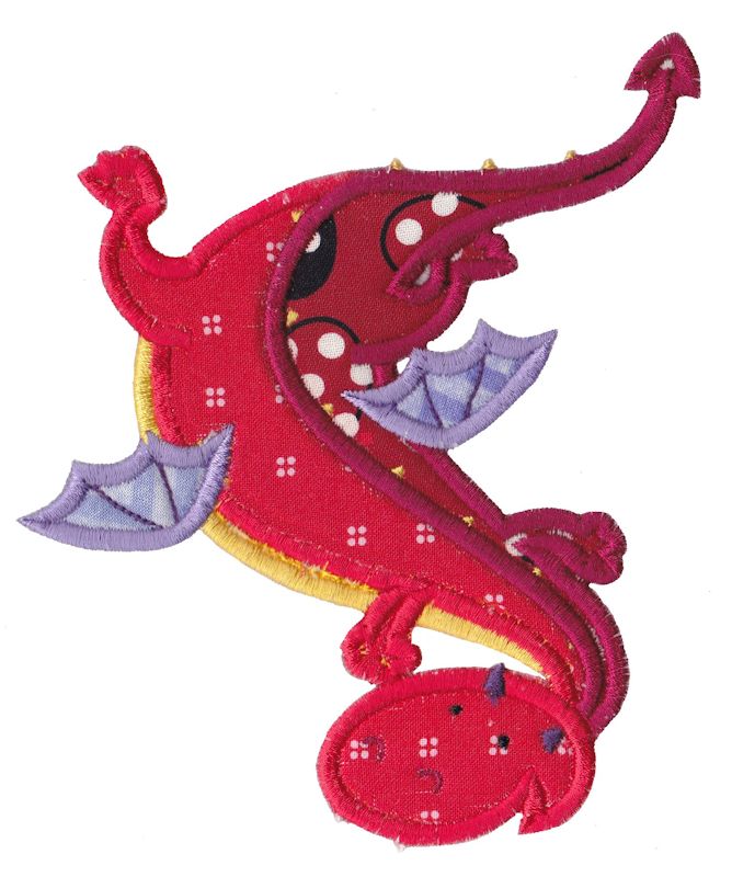 Dashing Dragons Applique 4