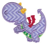 Dashing Dragons Applique 5x7