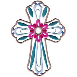 Flower Decorative Cross