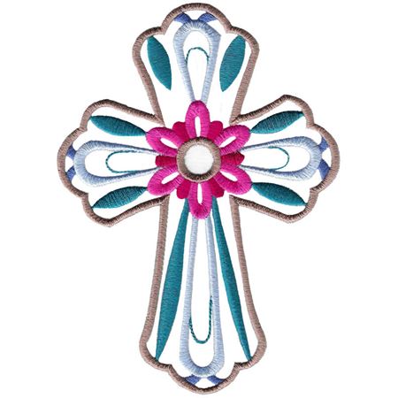 Flower Decorative Cross