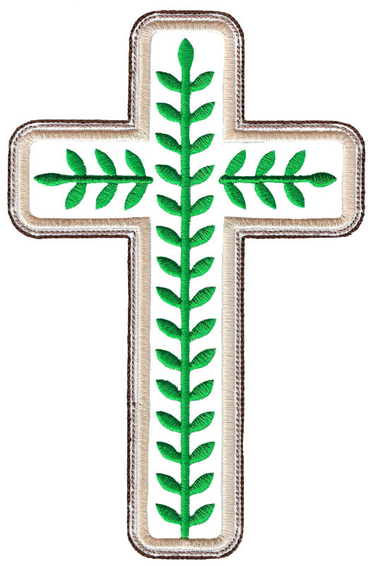 Leaves Decorative Cross