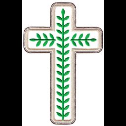 Leaves Decorative Cross