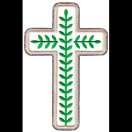 Leaves Decorative Cross