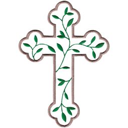 Leafy Vine Decorative Cross