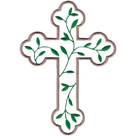 Leafy Vine Decorative Cross