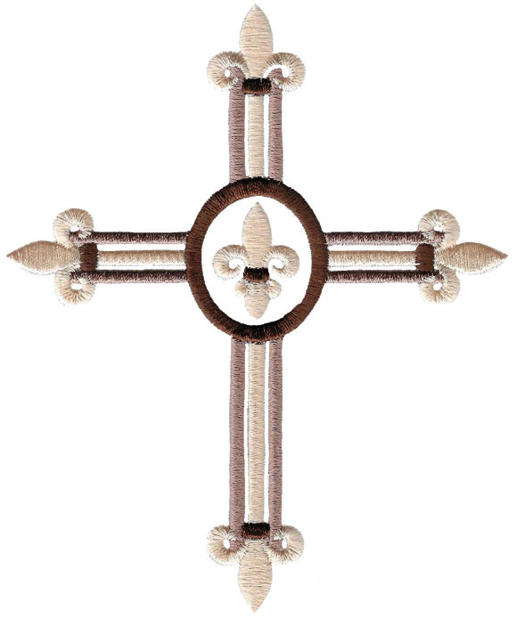 Fleur De Lis Decorative Cross