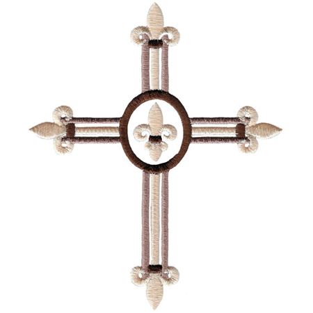 Fleur De Lis Decorative Cross