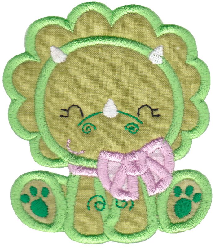 Dinosaur Girl Applique 10