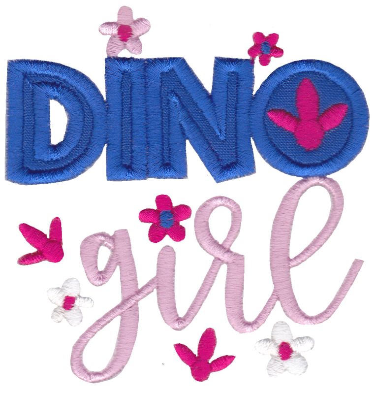 Dinosaur Girl Applique 11