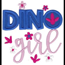 Dinosaur Girl Applique 11