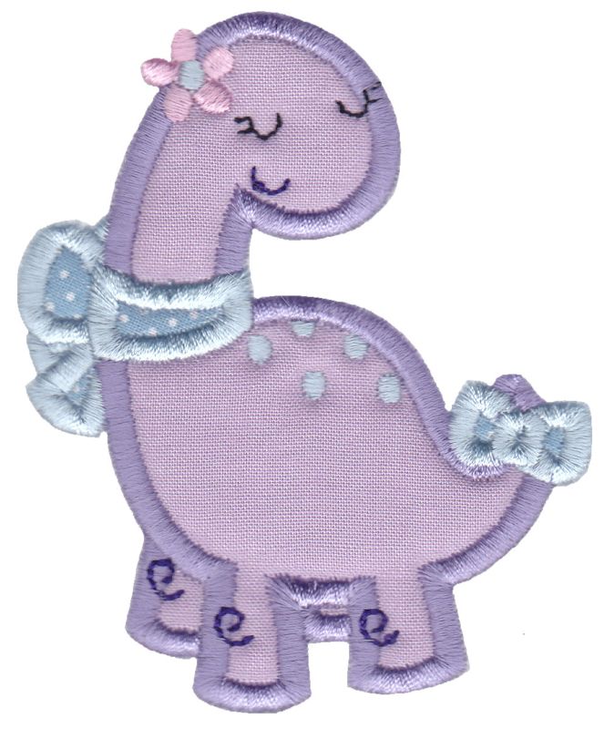 Dinosaur Girl Applique 2