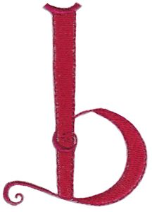 Dominique Alphabet Lower Case b