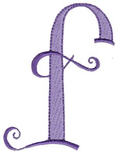 Dominique Alphabet Lower Case f