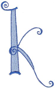 Dominique Alphabet Lower Case k